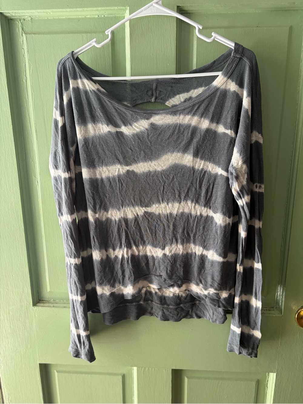 Hard Tail Long Sleeve Open Back Top tie dye medium - Picture 2 of 6